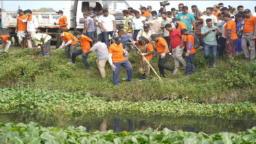 ময়মনসিংহের আকুয়া খাল পরিচ্ছন্নতা শুরু