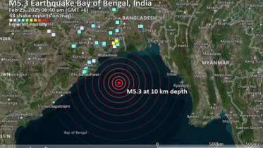বঙ্গোপসাগরে ৫ দশমিক ১ মাত্রার ভূমিকম্প