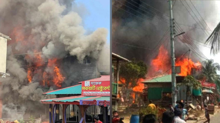 সাজেক পর্যটন কেন্দ্রে ভয়াবহ আগুন